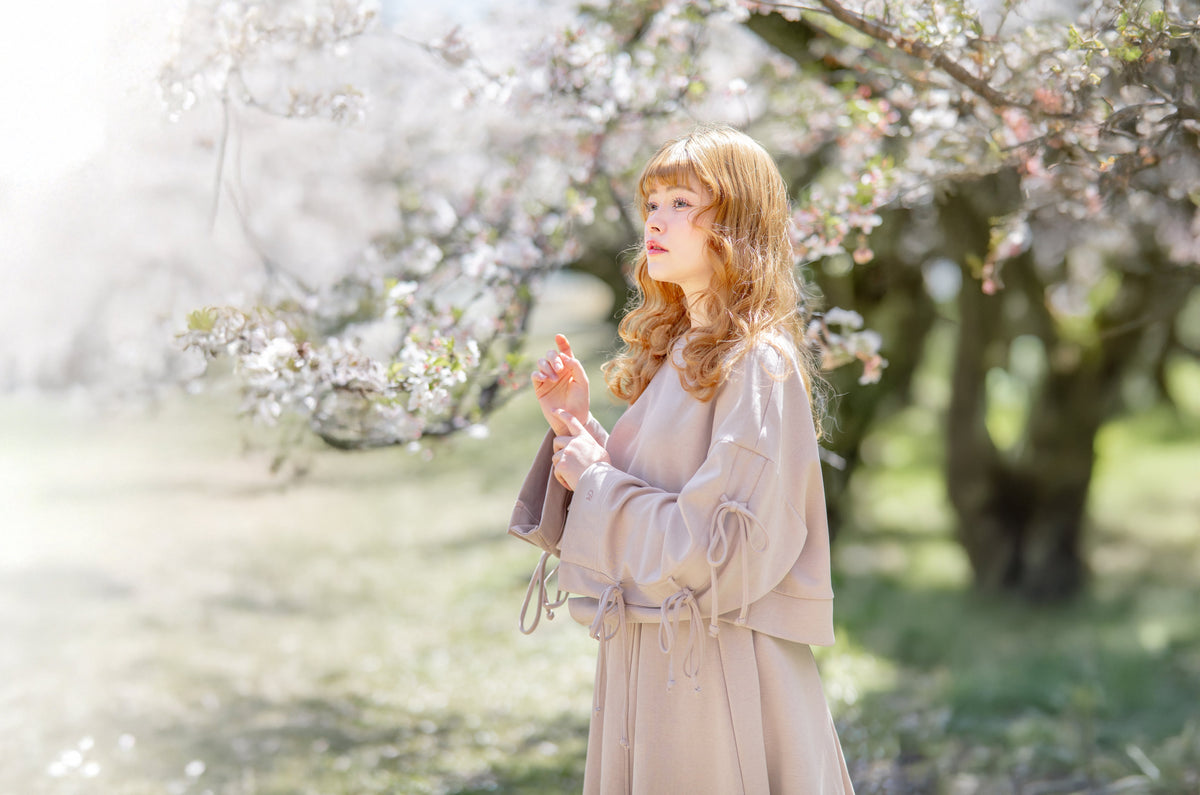 The Reverie Set in cherry blossom light